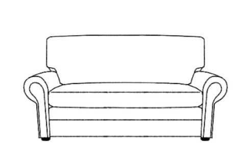 Portland Leather Loveseat Sofa Bed