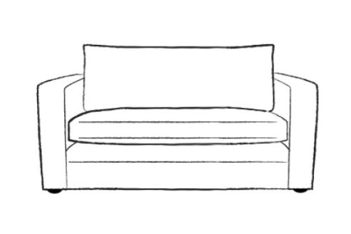 Trafalgar Fabric Sofa Bed Loveseat