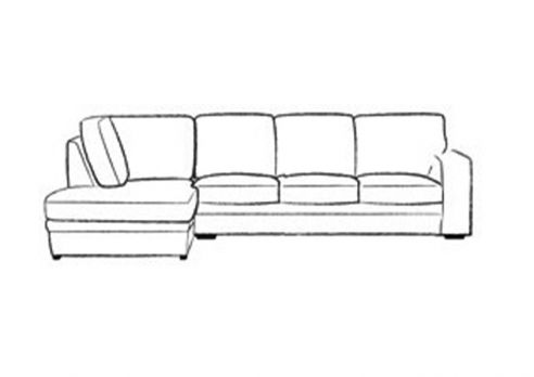 Abbey Fabric 4x Chaise Sofa