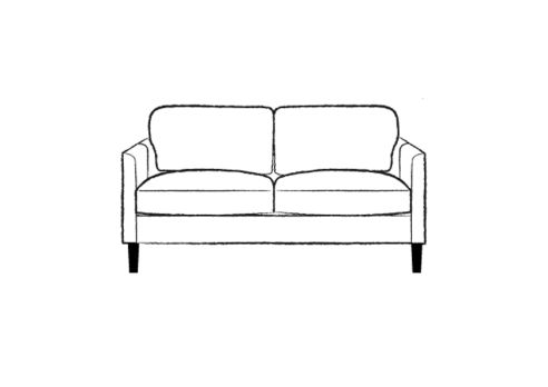 Columbus Small Leather Sofa 3 Seater