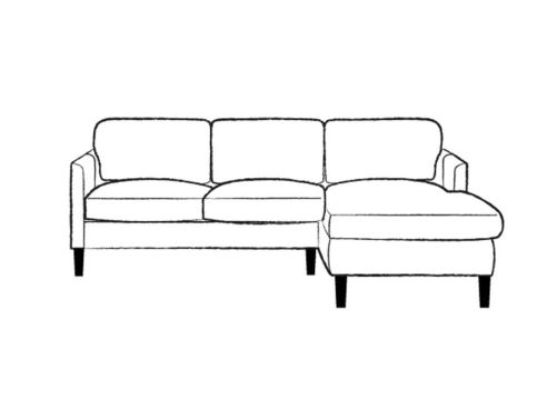 Columbus Leather 4 x Chaise Sofa 