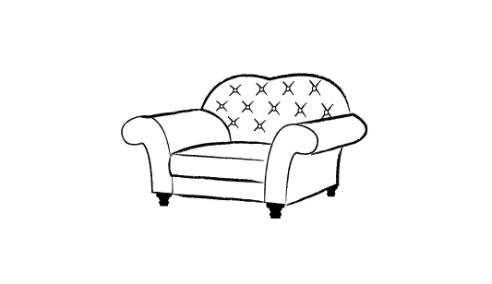 St Dunstan Curved Sofa Chair