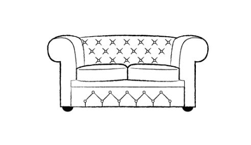 Darlington Fabric Chesterfield Sofa 2 Seater