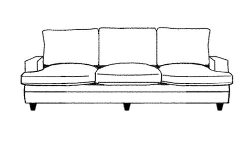 Everest Fabric Sofa 4 Seater