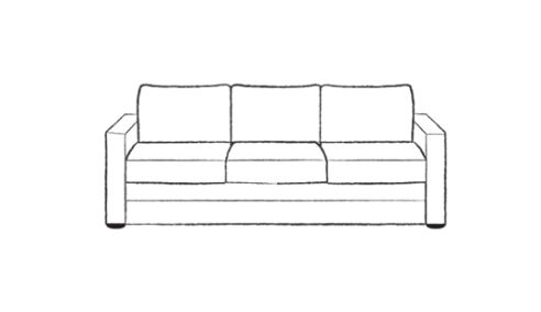 Trafalgar Compact Leather Sofa 4 Seater