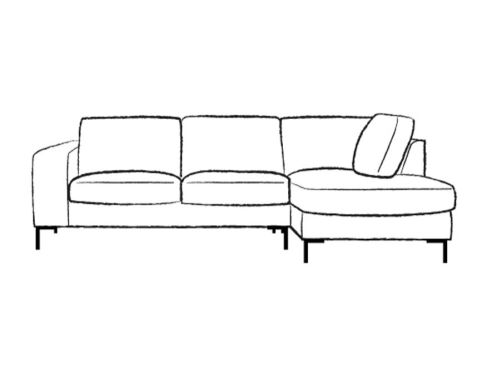 Wellington Leather 2 x Chaise Sofa